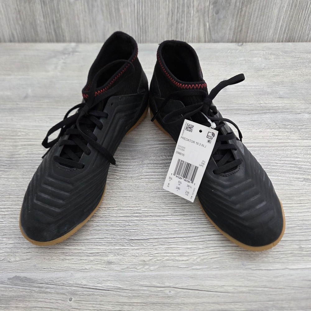 Adidas Predator 19.3 IN J Soccer Shoes Black Red Indoor Junior Size 6